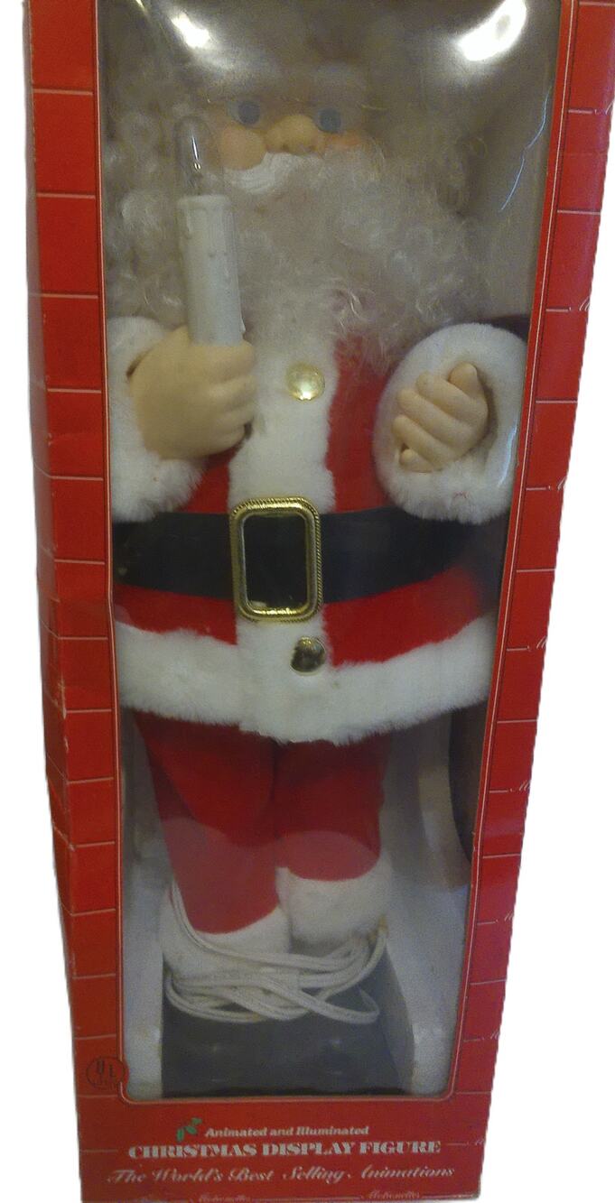 Vintage Telco The Original Motion Ettes Of Christmas Animated Santa Claus